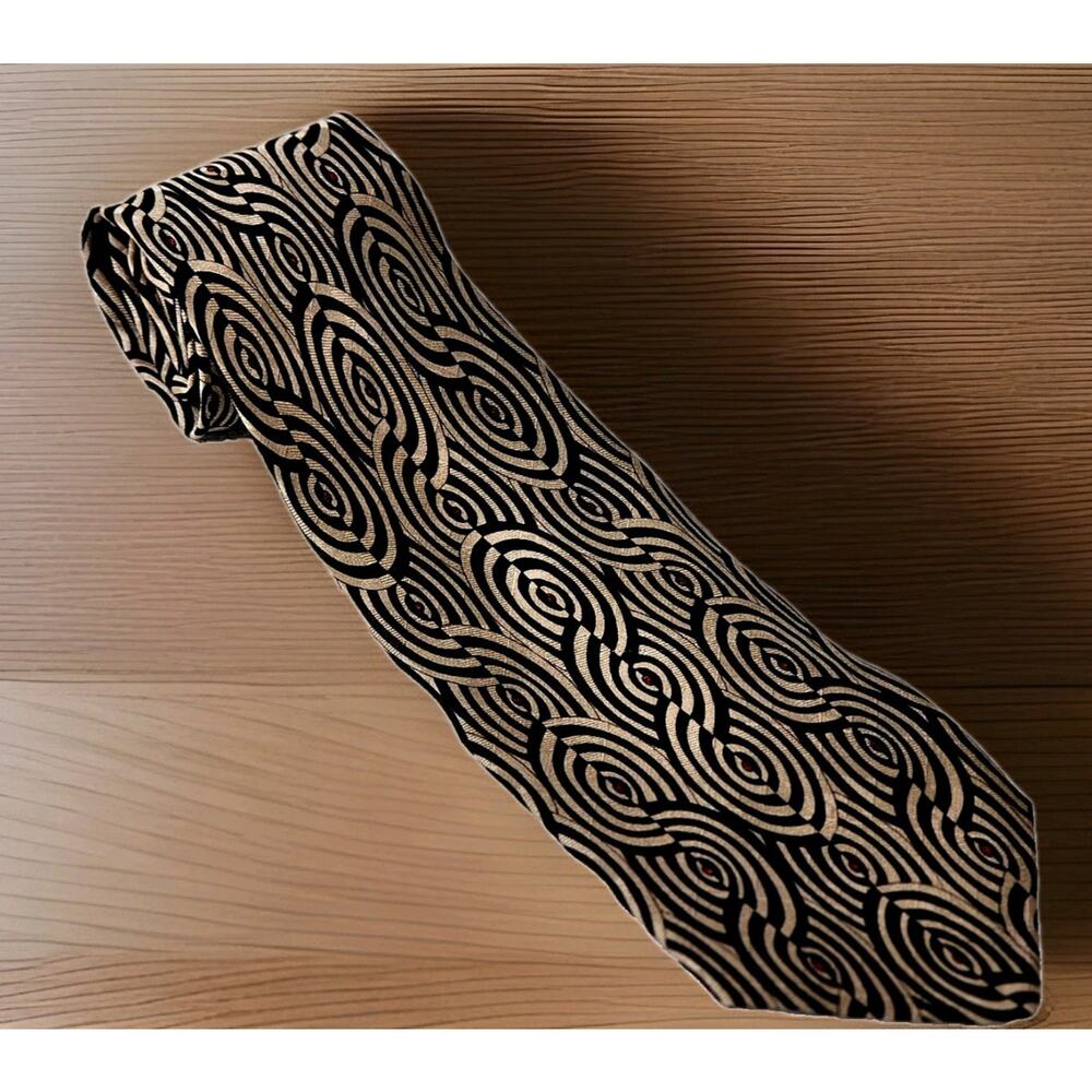 Robert Talbott Studio for D.Dann's Hand Sewn 100% Silk Tie Made in USA 58" 3.75"